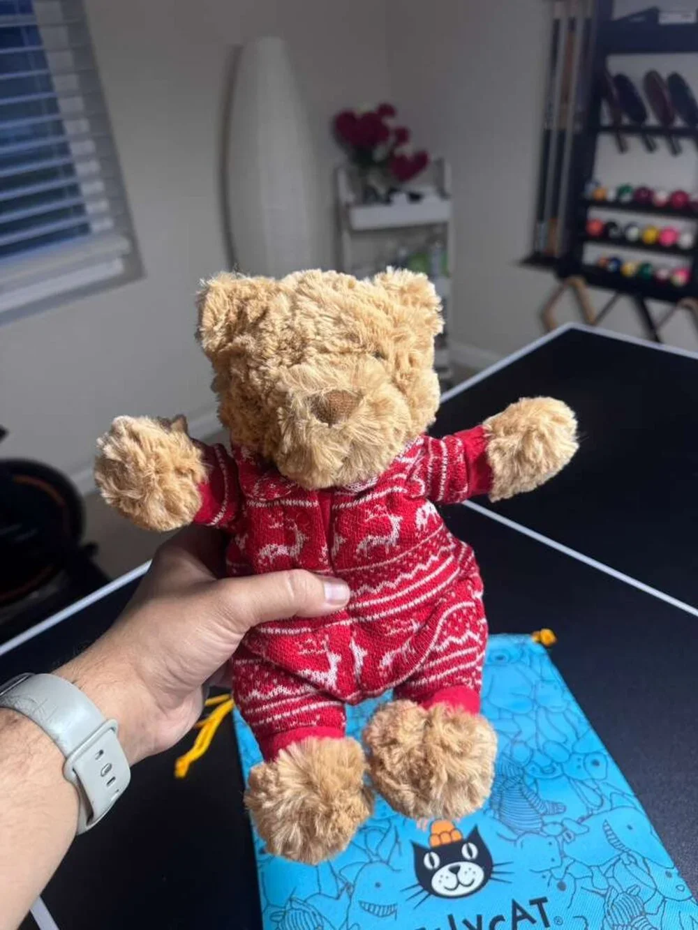 Jellycat Bartholomew Bear in Winter Pyjamas